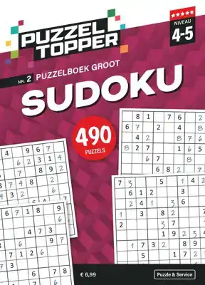 Puzzelboek groot Sudoku 4-5 punt nr2