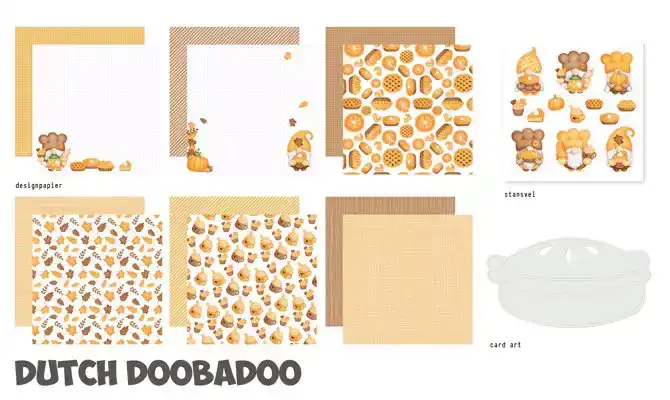 Dutch DooBaDoo Craft Kit Oma's Appeltaart 20x20CM