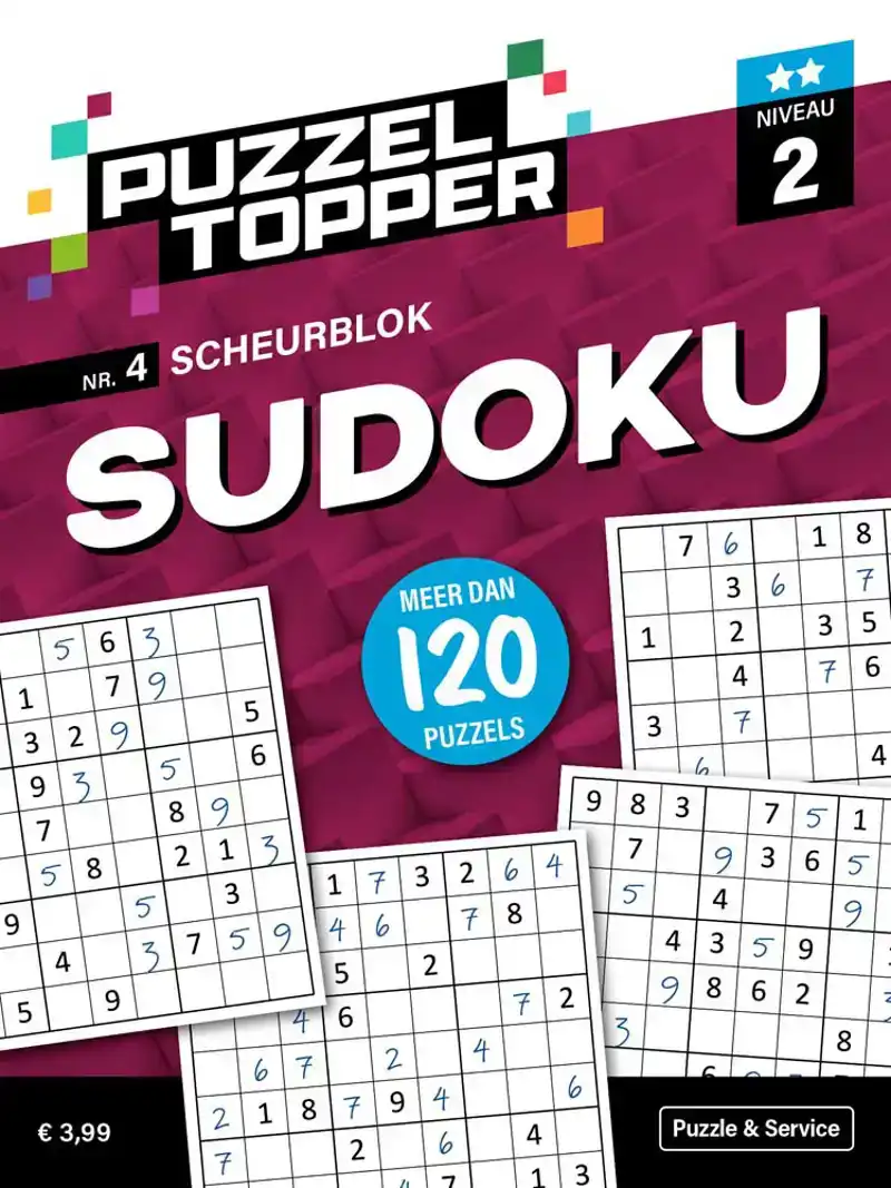 Puzzelblok sudoku 2 punt nr.4 puzzeltopper