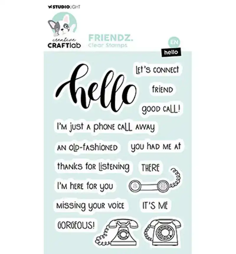Creative Craftlab clear stamp Hello