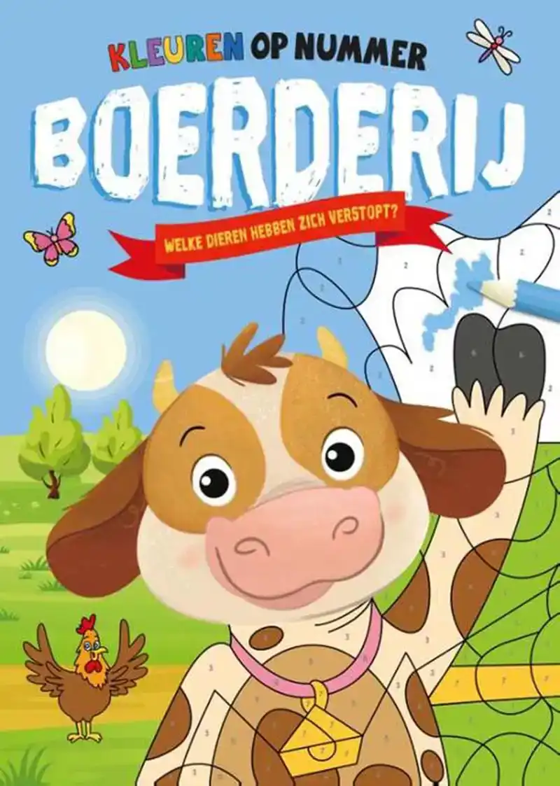 Kleuren op nummer - Boerderij
