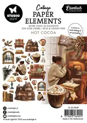 Studio Light Essentials Collage Paper Elements Hot Cocoa