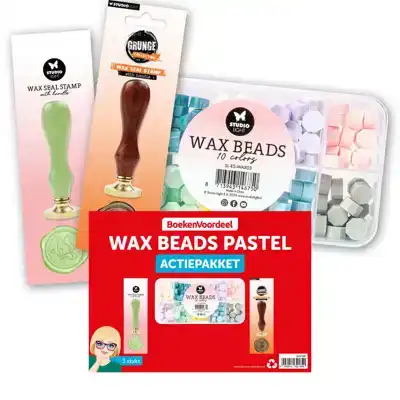Actie pakket wax beads pastel