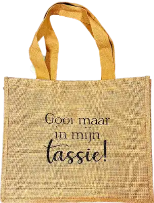 Jute Tas: Gooi maar in mijn tassie!