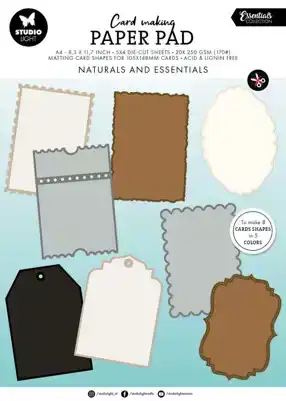 Studio Light Essentials Card Making Pad Naturals 105x148 cm