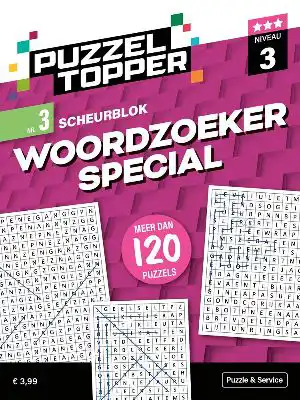 Puzzelblok woordzoeker Special 3 punt  nr.3 puzzeltopper