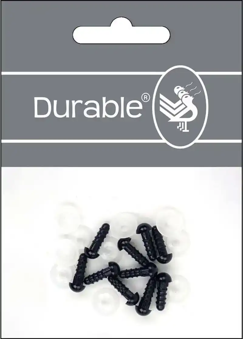 Durable veiligheidsoog 6 mm zwart