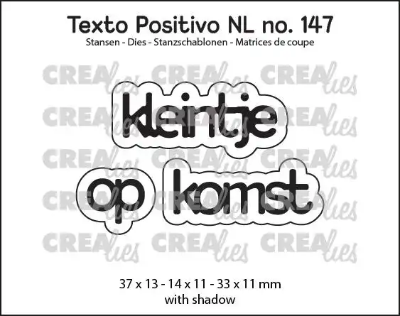 Texto Positivo stansen no. 147, kleintje op komst