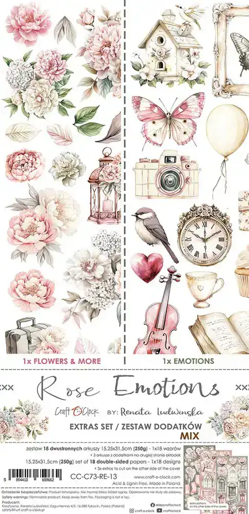 Craft O Clock Rose Emotions Extra Set Mix