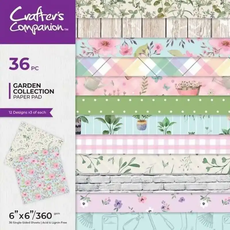 Garden collection paper pad 15.2x15.2 cm