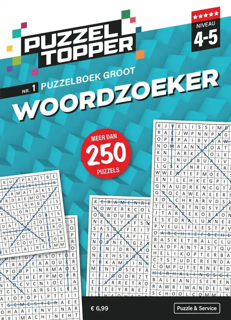 Puzzelboek groot woordzoekers 4-5 punten nr.1 Puzzeltopper