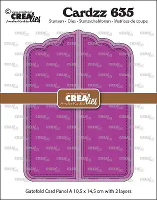 Crealies Cardzz Snijmal no. 635, Gatefold card Paneel A