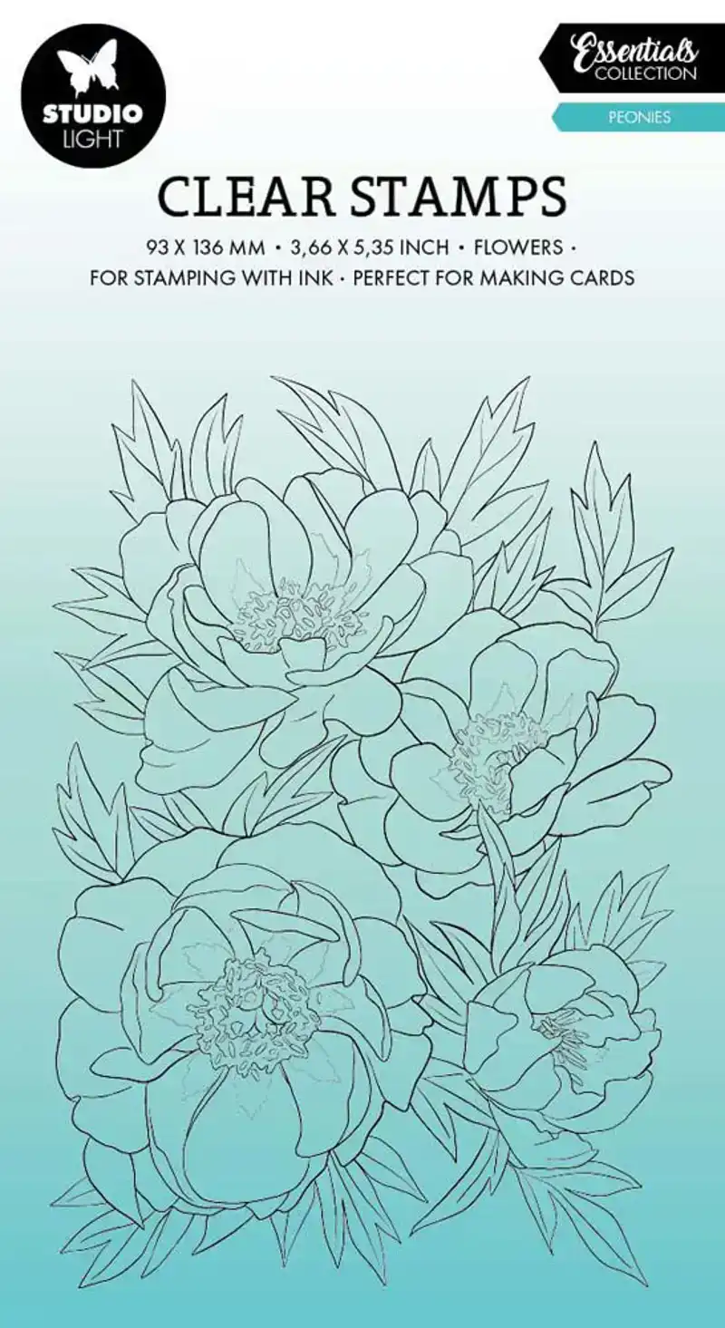 Studio Light clear stamp Peonies