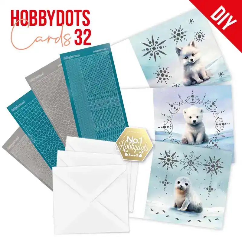 Hobbydots cards 32 Berries Beauties - Winter friends