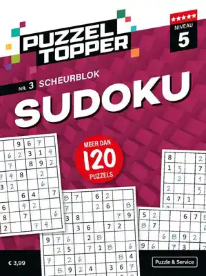 Puzzelblok sudoku 5 punt nr.3 puzzeltopper
