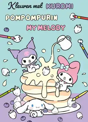 Kleuren met Kuromi, Pompompurin, My Melody