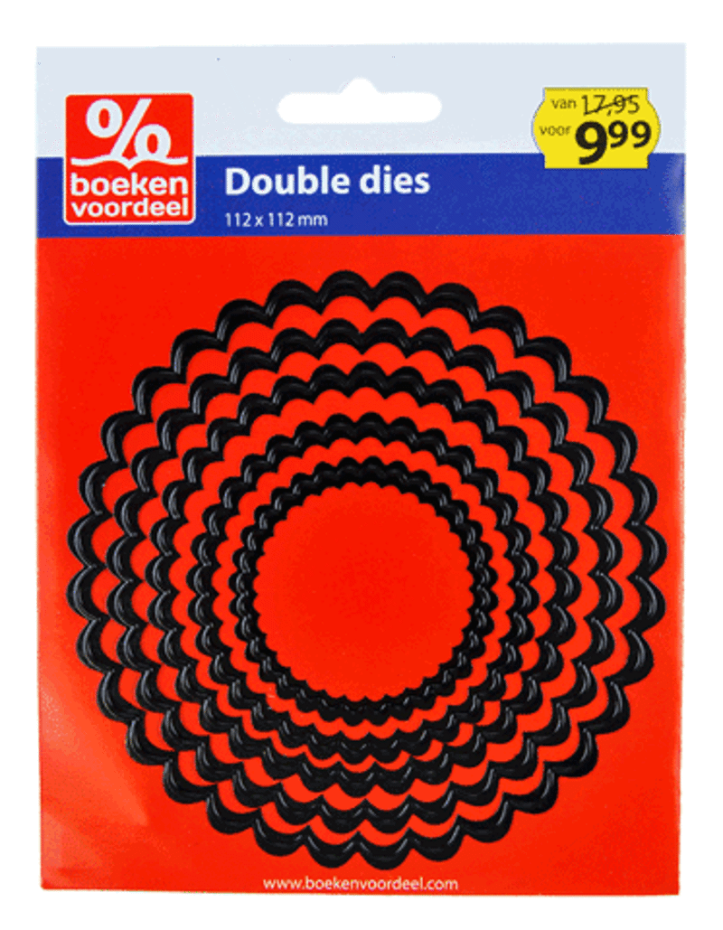 Snijmal Double Dies Scalloped Circle