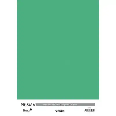 Karton Prisma Favini groen 10vel A4 220gr