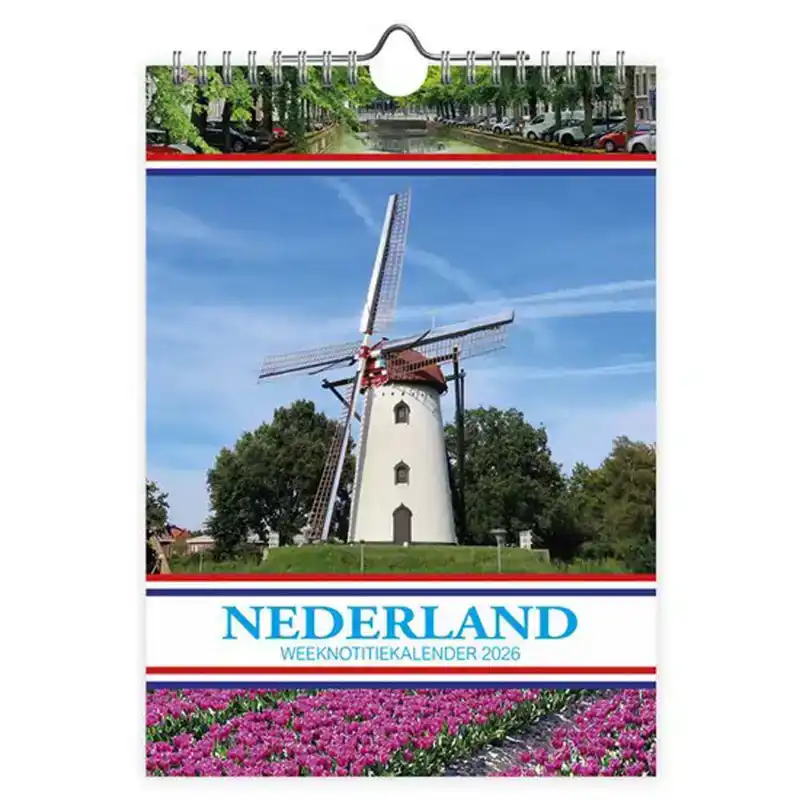 Nederland weeknotitiekalender (molen) 2026