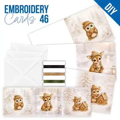 Stitch and Do Cards 46 Christmas Woodland Goods