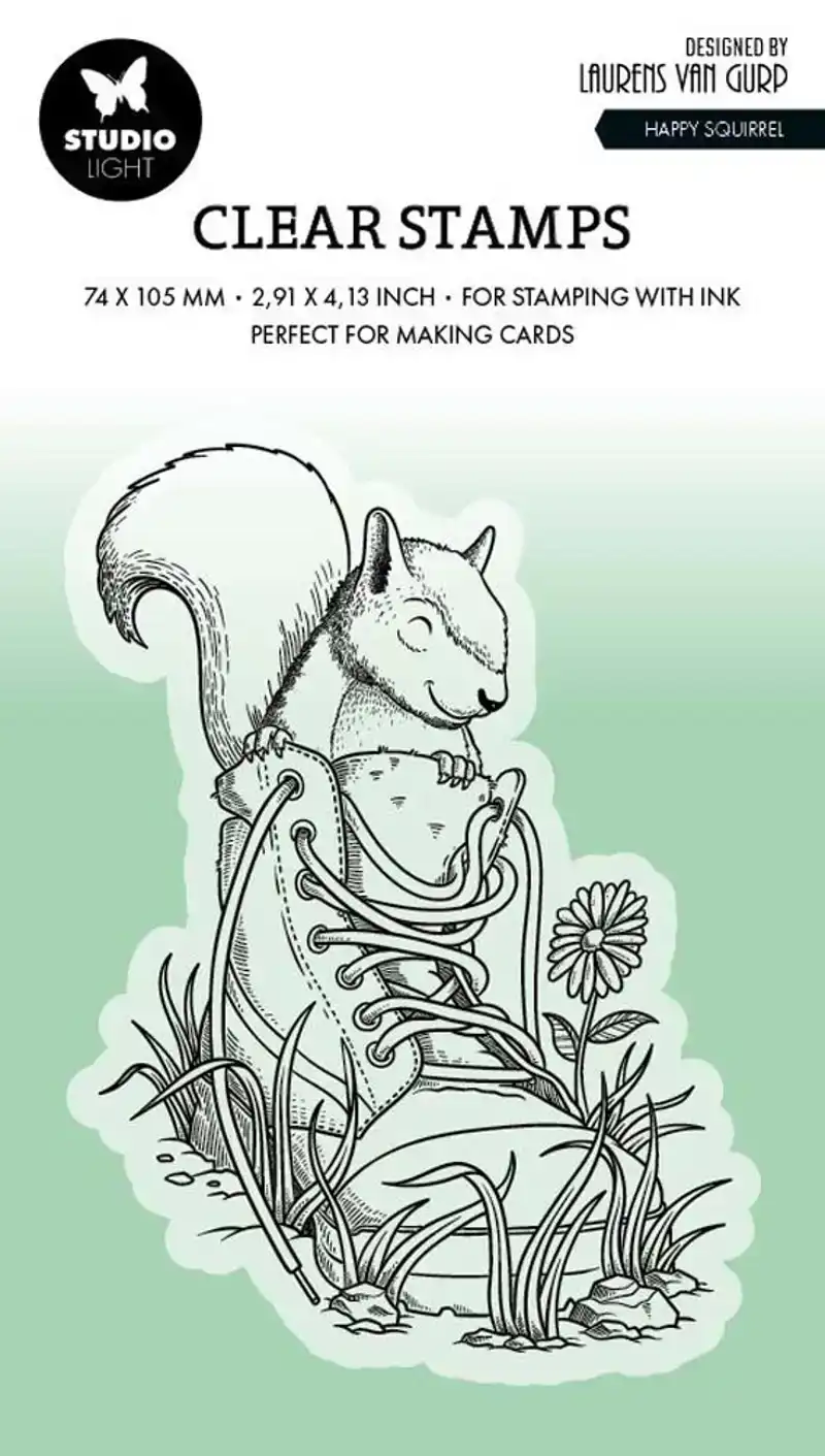By Laurens Clear Stamp Happy Squirell