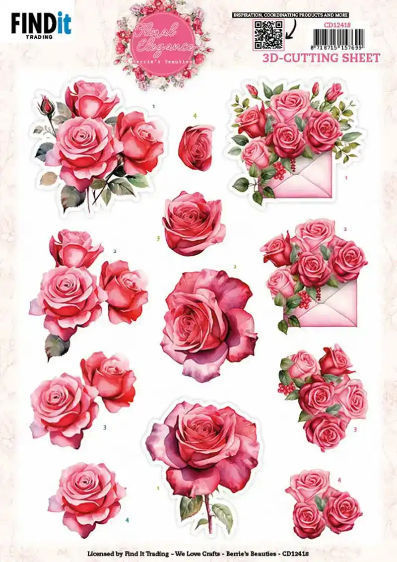 Berries Beauties knipvelset floral elegance romatic roses/peony delight