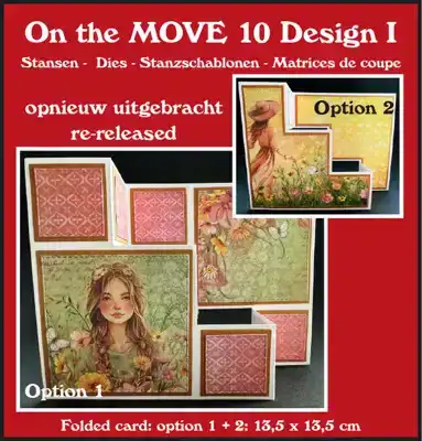 Crealies on the move design I trapkaart 3 treden