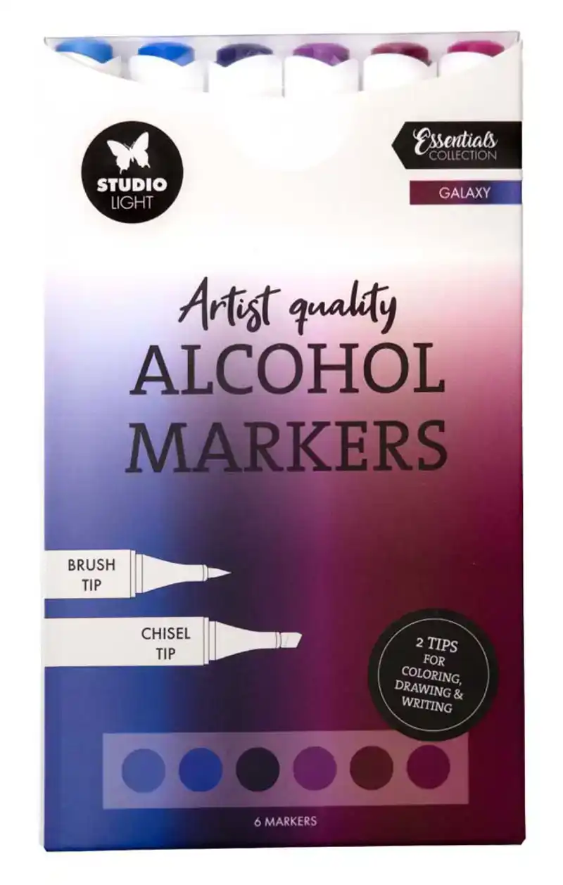 Studio Light Alcohol Markers galaxy essentials 6 stuks
