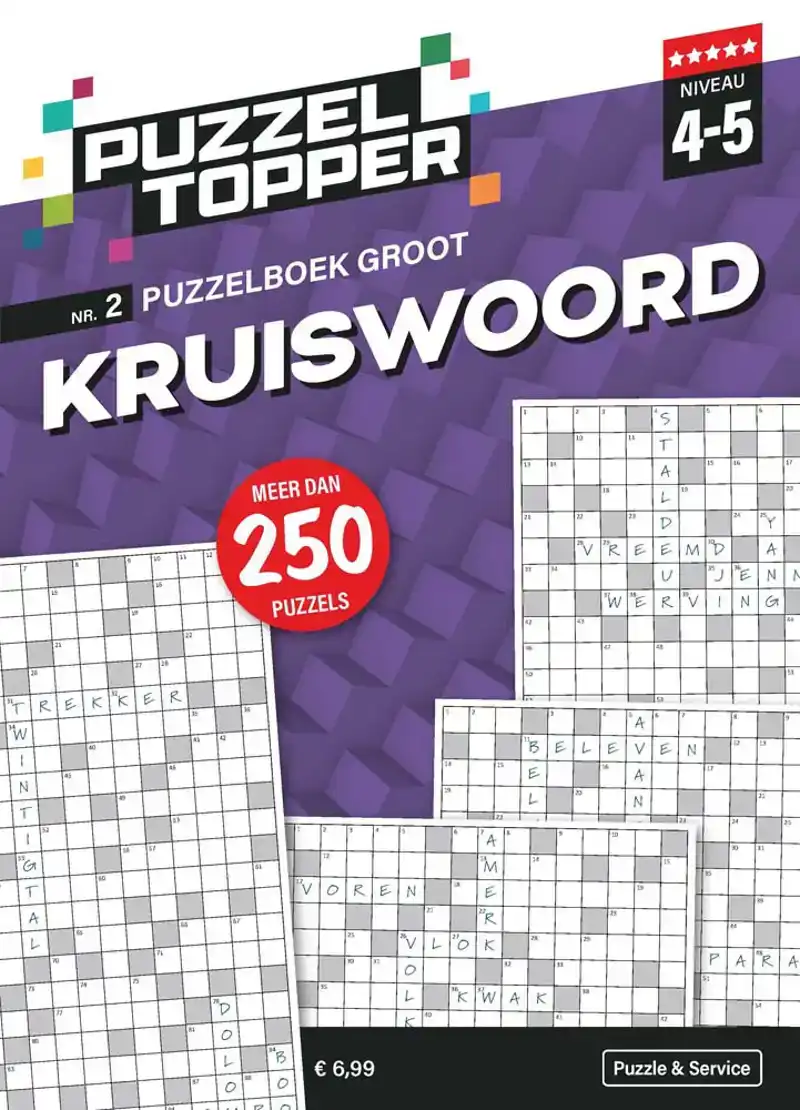 Puzzelboek groot Kruiswoord 4-5 punt nr2