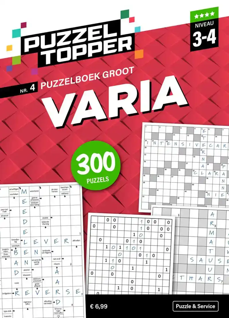 Puzzelboek groot varia 3-4 punt nr4 Puzzeltopper<br>