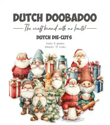 DDBD die-cuts Santa & Gnomes 17stuks