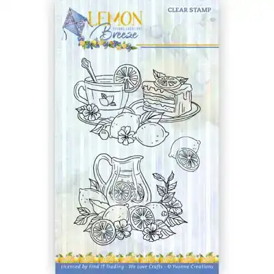 YC Lemon Breeze clear stamps Lemon Drinks