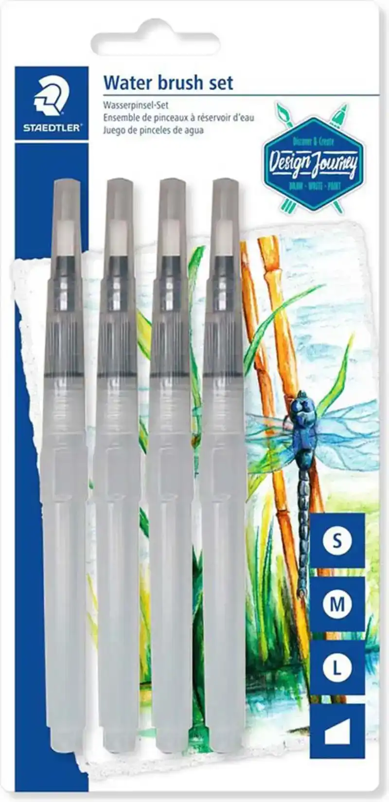 STAEDTLER Water brush set 4 stuks