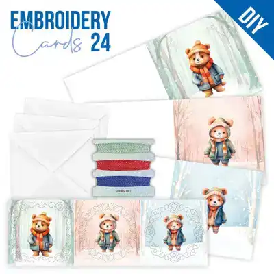 Embroidery Cards 24 Berries Beauties O Bear