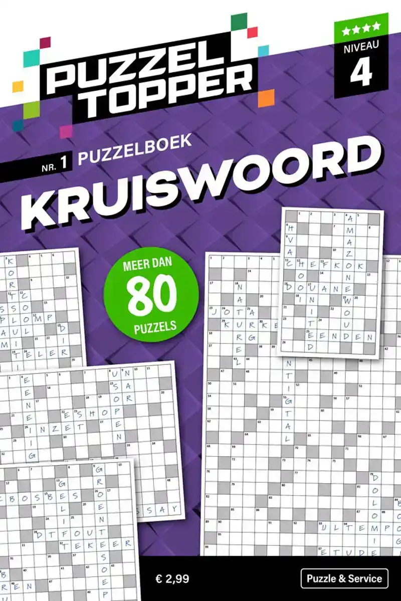 96 pag. Kruiswoord 4 stip nr1 Puzzeltopper