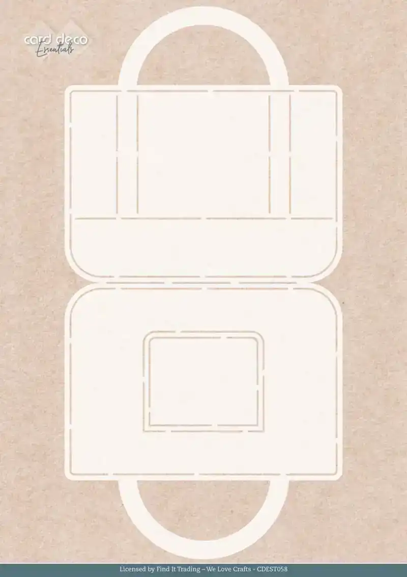 Stencil - Card Deco Essentials - Tulip Handbag - A4