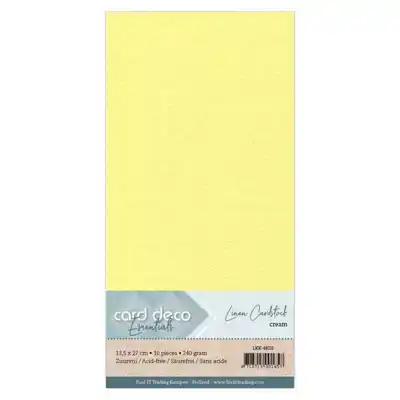 Linnenkarton - vierkant -Creme