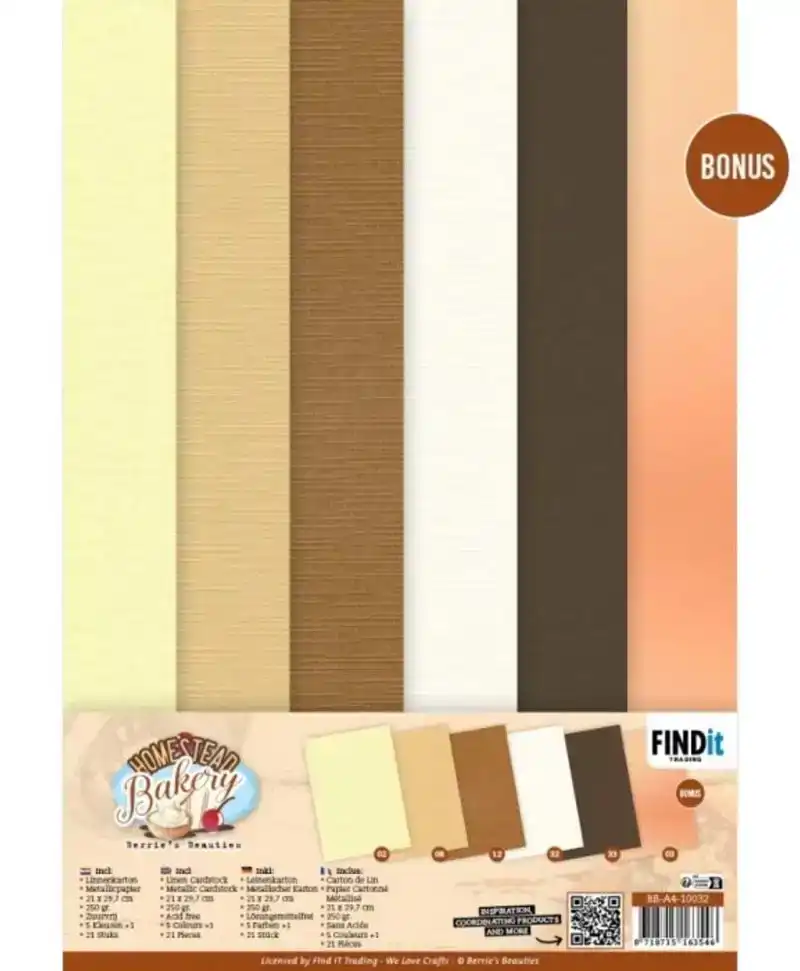 Berries Beauties – Homestead Bakery Linen Cardstock Pack A4