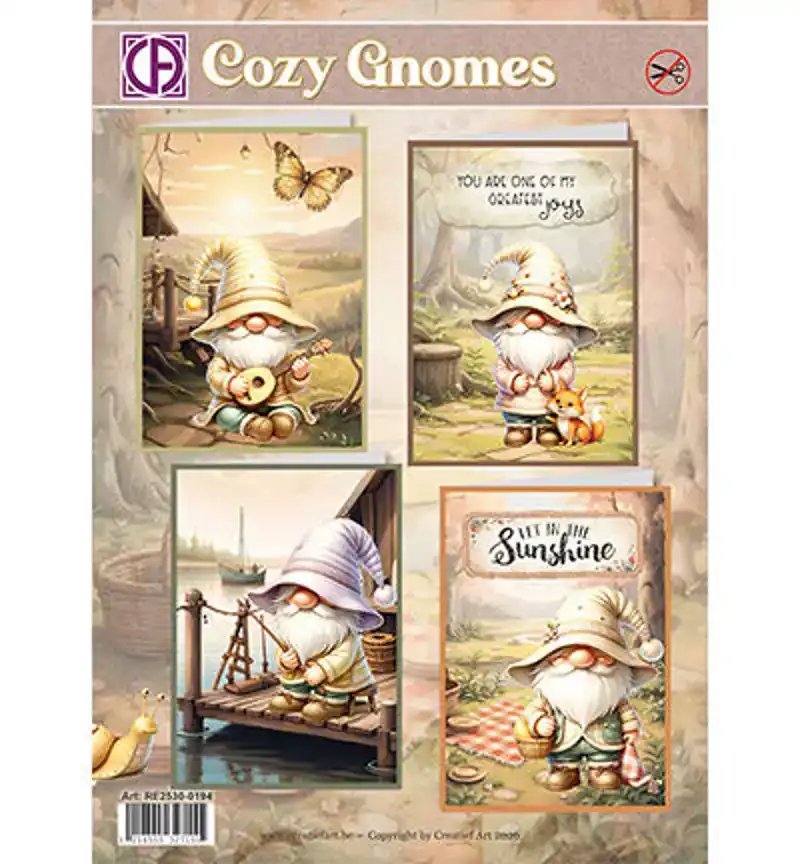 Creatief Art kaartenpakket - Cozy Gnomes