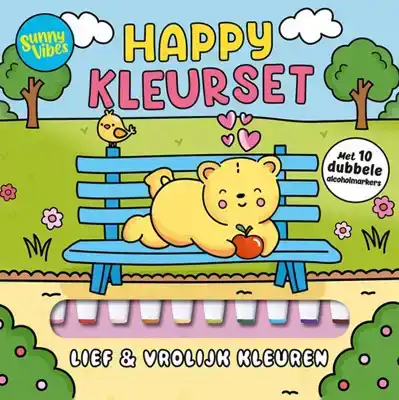 Sunny vibes - Happy kleurset _ Cosy Kleurboek