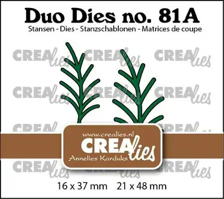 Duo Dies no. 81a, Blaadjes 24a Takjes (spiegelbeeld)