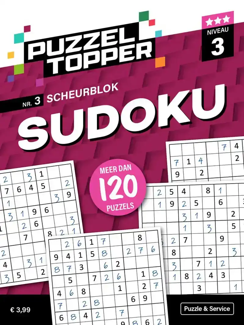 Puzzelblok sudoku 3 punt nr.3 puzzeltopper