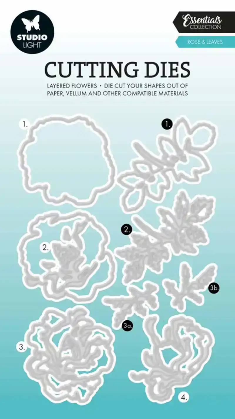 Snijmal Rose & Leaves opbouwmallen