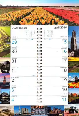 Omleg week kalender 2026 Holland