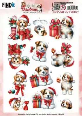 Berries Beauties a very furry christmas push out puppy