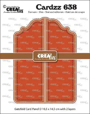 Cardzz Gatefold Card by Crealies with 2 layers