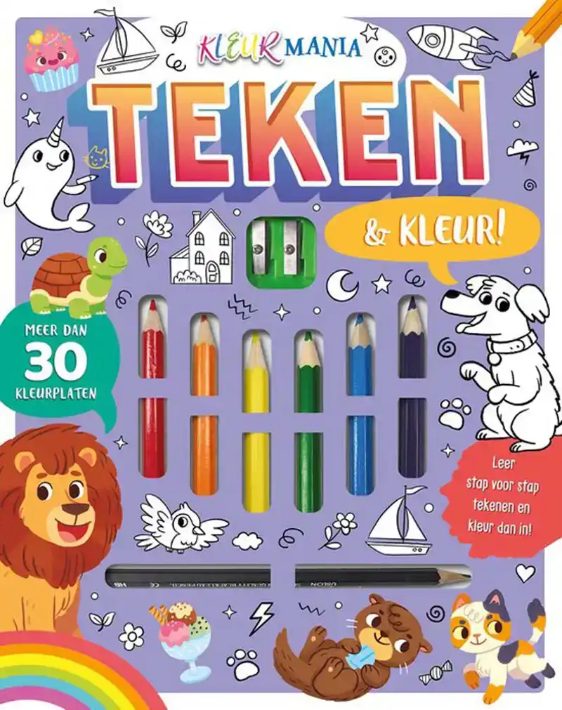 Teken & kleur! Kleurmania