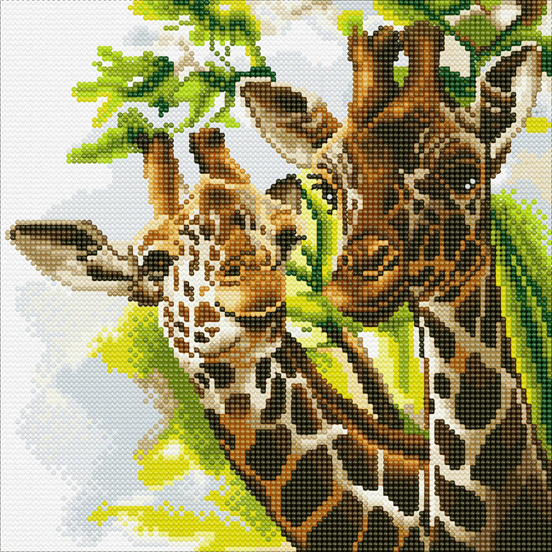 Crystal art kit Friendly Giraffes