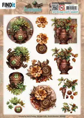 Berries Beauties steampunk 3D pushout sheet plants