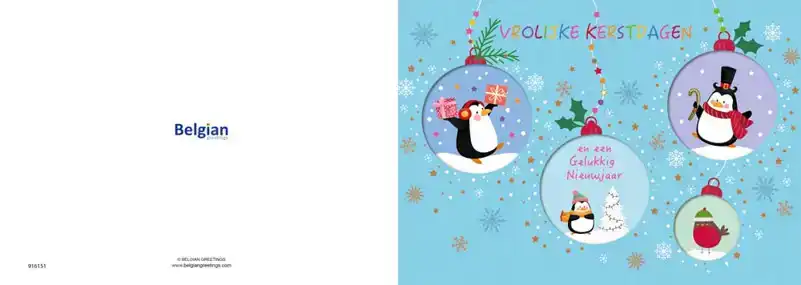 Kerstkaart 2025 ho ho ho getekend